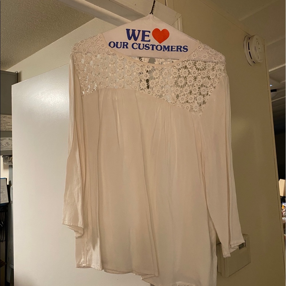 White blouse from Old Navy
